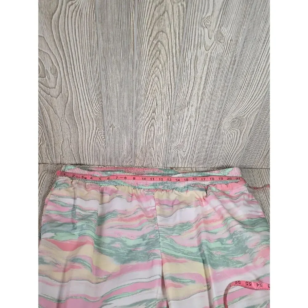 Adidas Pastel Watercolor Marble Print R.Y.V. Track Joggers Pants Womens 3X NWT
